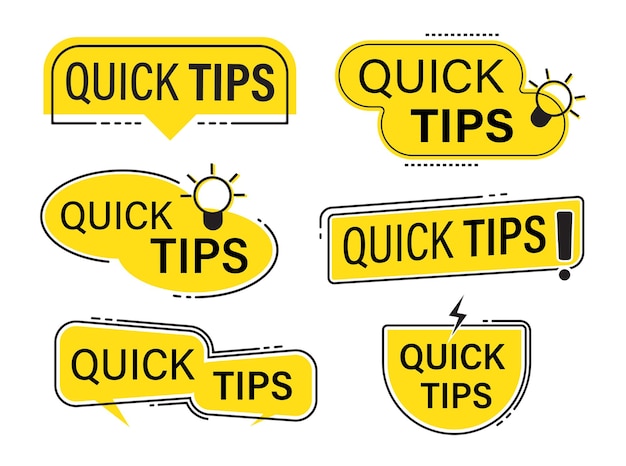 Quick Tips Label Innovation Design Template Helpful Tips Quick Tricks