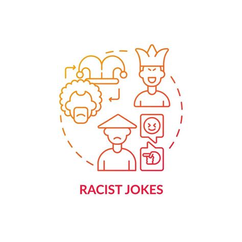 Racist Jokes Concept Icon Racism In Social Situation Abstract Idea Thin Line Illustration