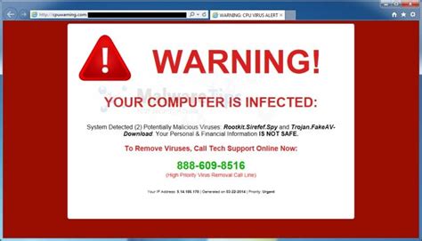 Remove Cpuwarning Com Pop Up Virus Fake Alert Scam