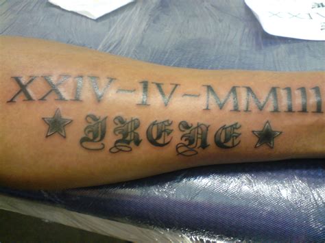 Roman Numerals Tattoo Ideas Male Design Talk