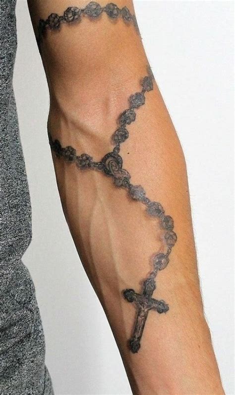 Rosary Tattoo Forearm