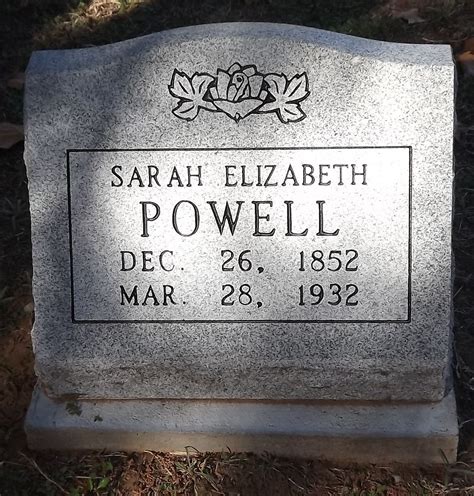 Sarah Elizabeth Wood Powell 1852 1932 Find A Grave Photos Sarah