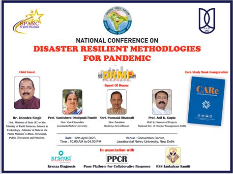 Scdr Jnu Organises A National Conference On Amp Quot Disaster Resilient Methodologies For Pandemic