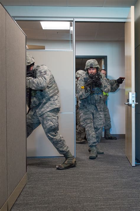 Security Forces Tests Active Shooter And Lockdown Procedures Air