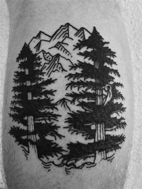 Sequoia Trees Tattoo By Sagent Staygold Click Here To See More Tattoos