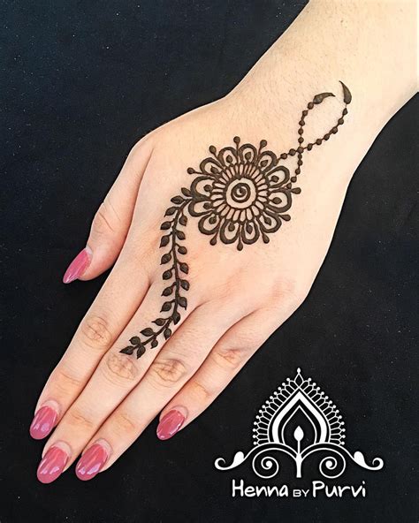 Simple Henna Designs For Beginners Henna Flower Designs Beginner