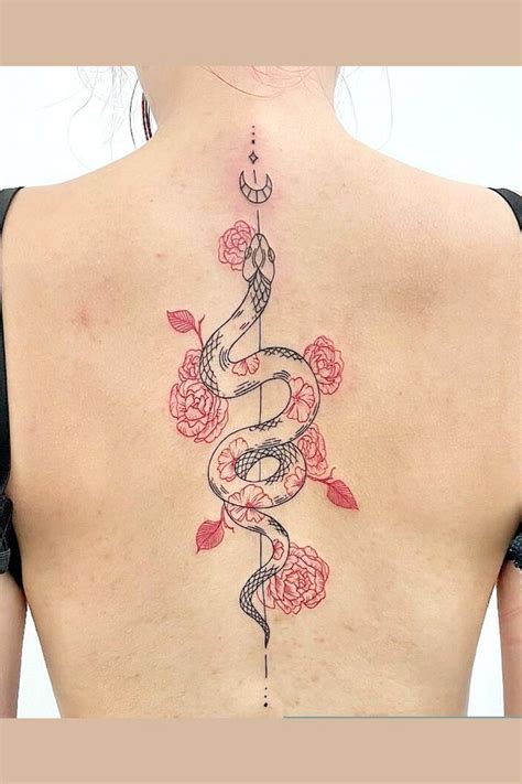 Snake Tattoo Ideas For Women Spine Tattoo Spine Tattoos For Women