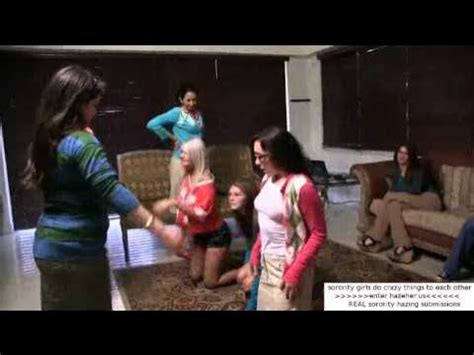 Sorority Pledges In Hazing Ritual Real College Hazing Vid Youtube