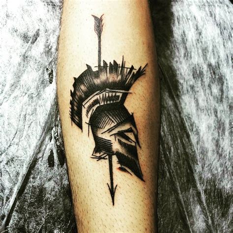 Spartan Helmet Tattoo Ideas