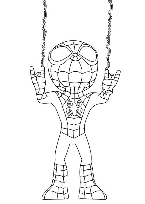 Spidey Coloring Pages Coloring Home