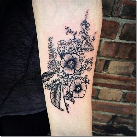 Splendide Bouquet De Fleurs Des Conceptions De Tatouage Id Es Et