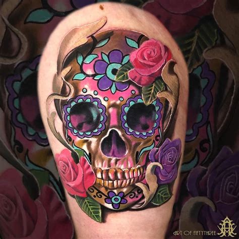 Sugar Skull Tattoo Designs For Men Tattoo Pinterest Tattoos For