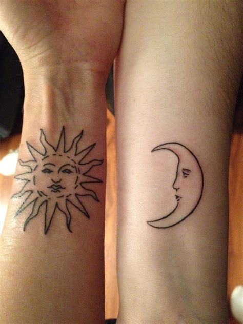 Sun And Moon Matching Tattoo Designs Ideas And Meaning Tattoos For You