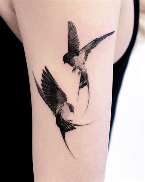 Swallow Design Tattoo