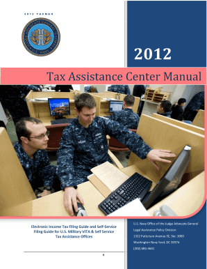 Tax Assistance Center Manual U S Navy Judge Advocate