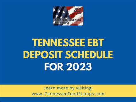 Tennessee Ebt Deposit Schedule For 2023 Tennessee Food Stamps