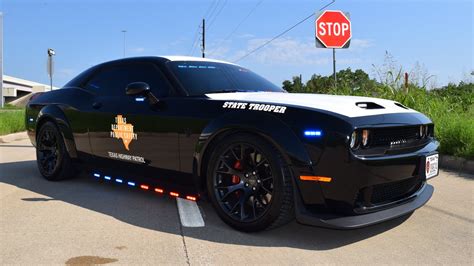 Texas Highway Patrol Adds Seized 1 080 Hp Dodge Challenger Hellcat To