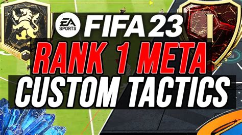 The Best Meta Tactics For Rank 1 Ultimate Tots Custom Tactics Full