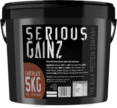 The Bulk Protein Company Serious Gainz Whey Protein Powder Weight