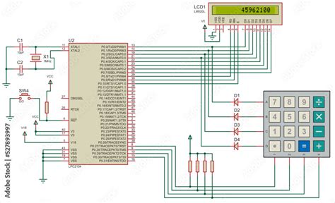 The Design Four Function Floating Point Calculator Using An Arm7 Cpu