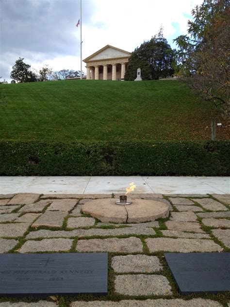 The Mr Hunter Wall The Kennedy Gravesite At Arlington National Cemetery