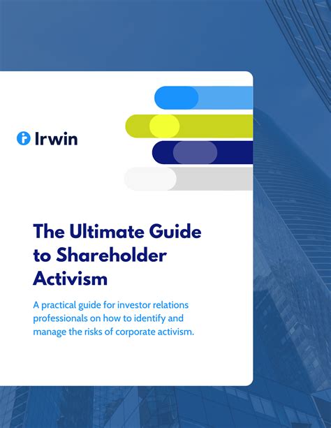 The Ultimate Guide To Shareholder Activism Ir Magazine