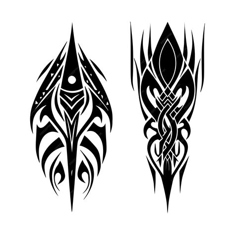 Tribal Tattoo Designs Premium Ai Generated Vector