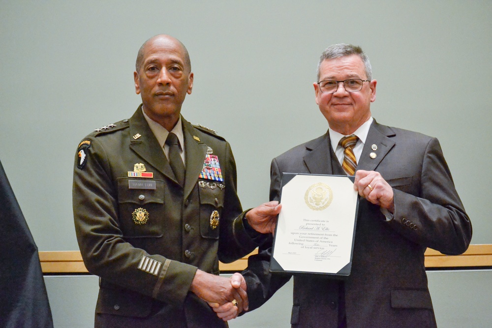 Troop Support Deputy Commander Retires After 38 Years Of Federal