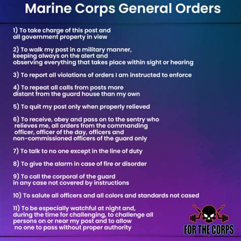 Uncover The Perfect Us Marine General Orders, Today!