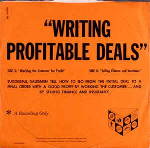 Unknown Artist Writing Profitable Deals Red Transparent Vinyl Discogs