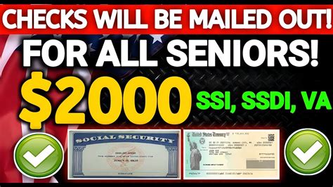 Update 2000 Checks Will Be Mailed Out For Ssi Ssdi Va Direct Deposit