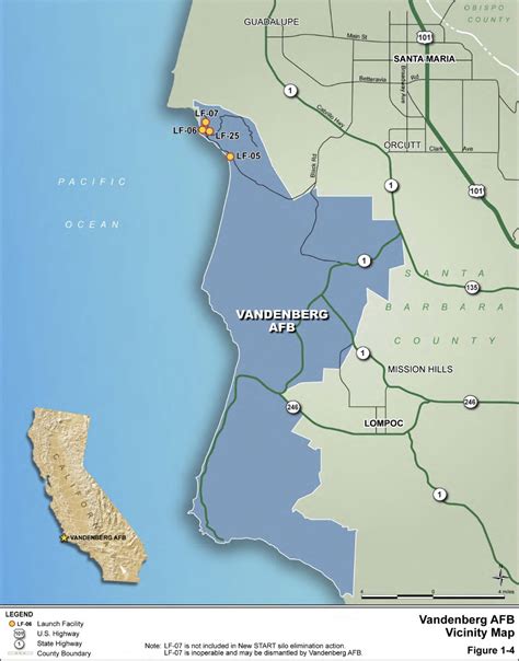 Vandenberg Air Force Base Map