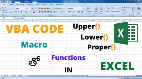 Vba Code Macro Excel Names Upper Lower Proper Case