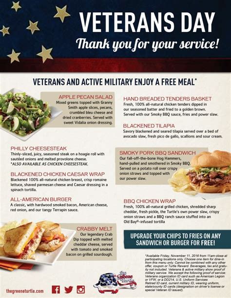 Veterans Day Free Meals November 10 2025 Images References Ladan Sadie