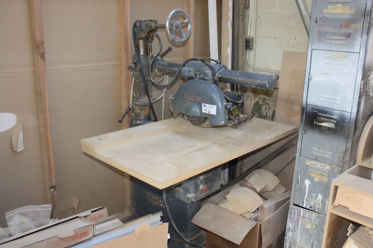 Wadkin Wkt26 20 3 Phase Radial Arm Saw Able Auctions