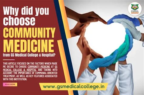 Why Did You Choose Community Medicine From Gs Medical College