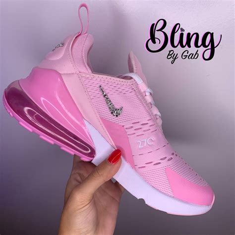 Women S Bling Nike Air Max 270 With Swarovski Crystals Etsy Nike