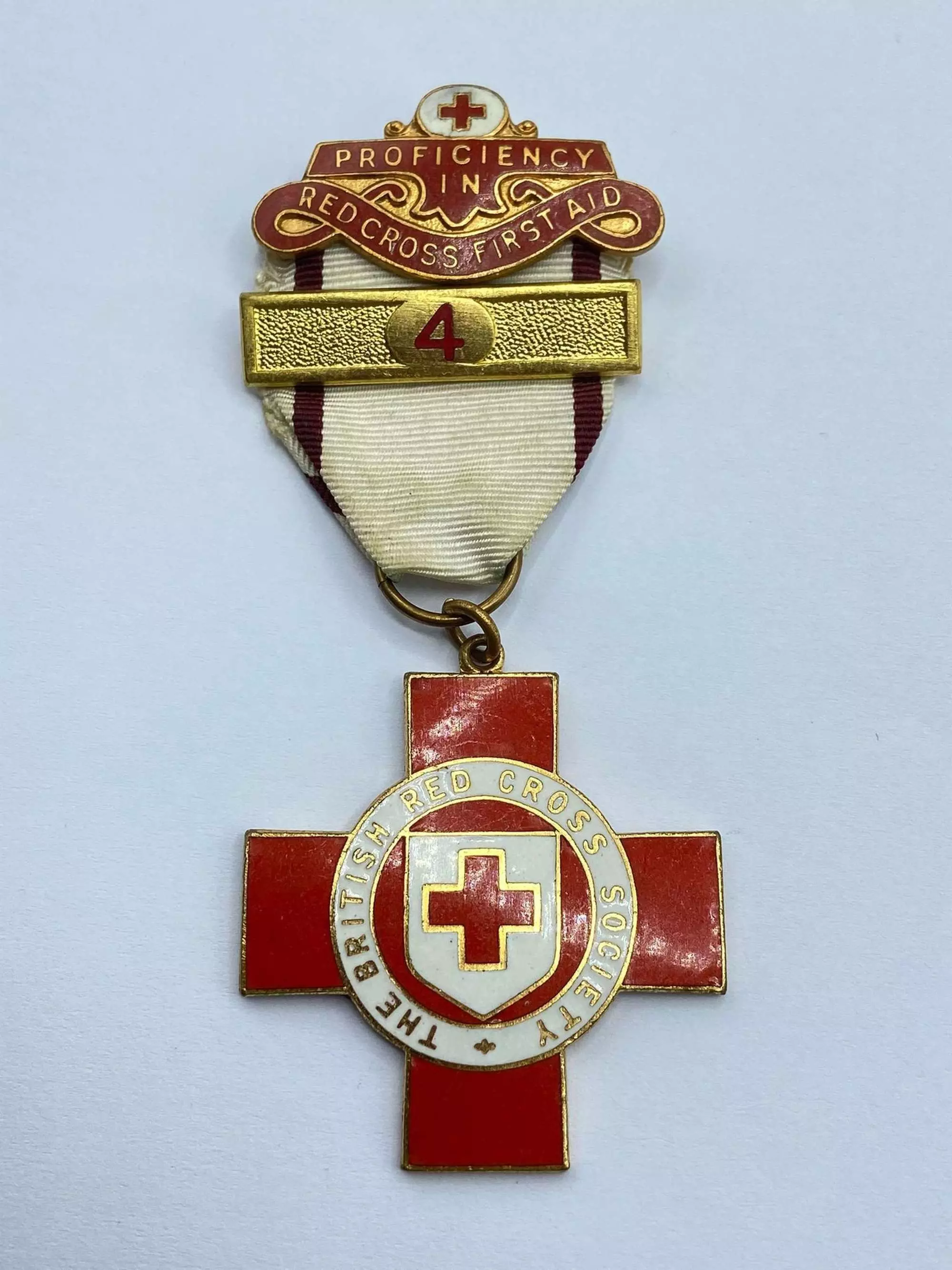 Ww2 Period Proficiency In British Red Cross First Aid Medal In General