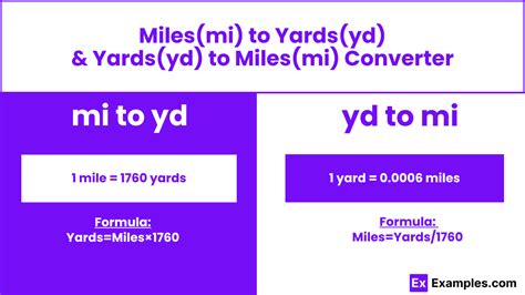 Yards To Miles