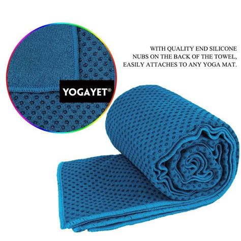 Yogayet Skidless Hot Yoga Towel Ultra Absorbent Microfiber Non Slip Mat